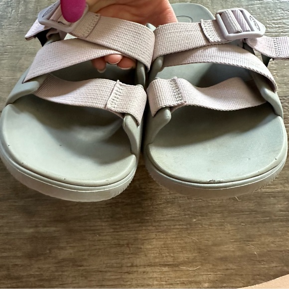 Chaco Chillos lavender and gray slides - Picture 6 of 7